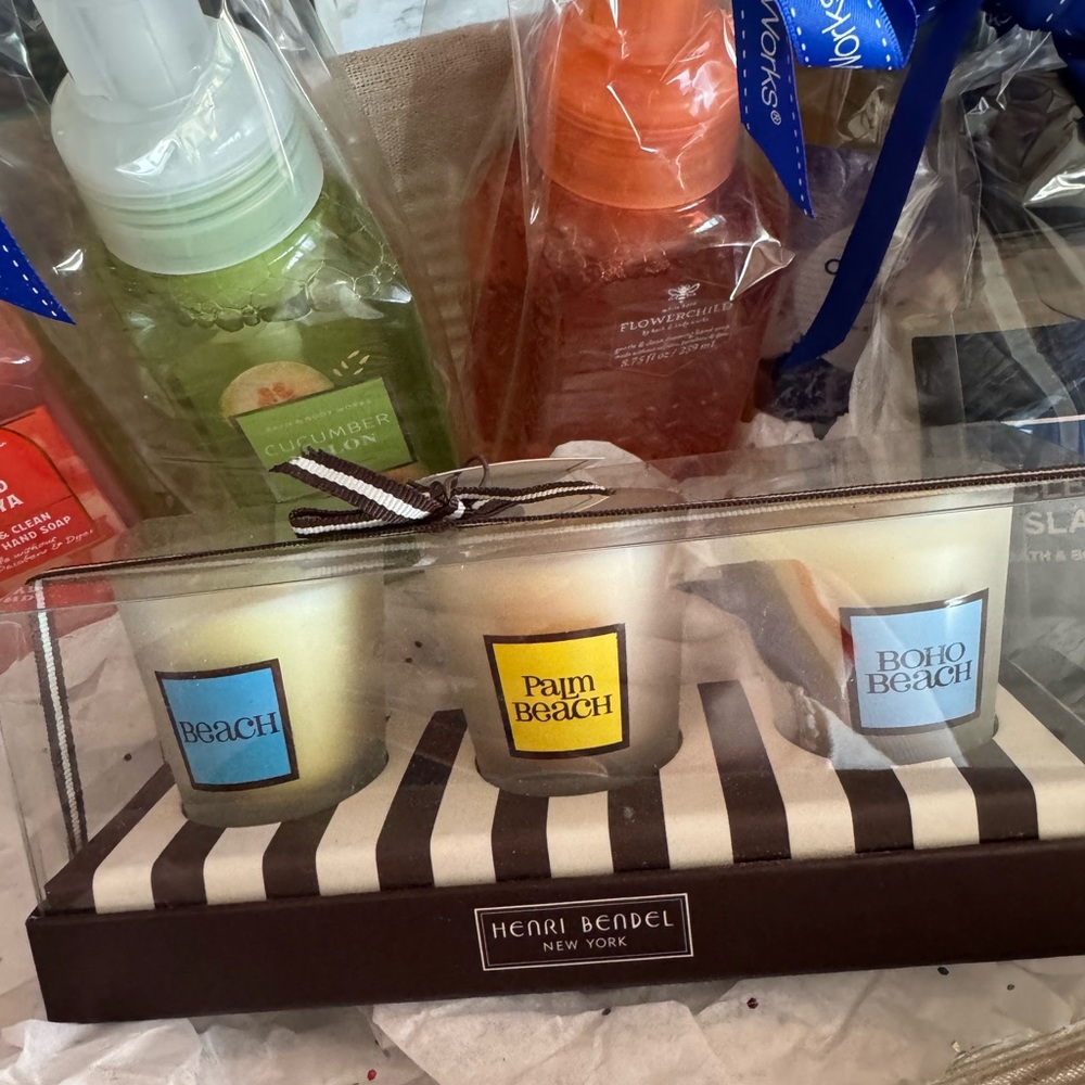 Henri Bendel Scented Candle Set - Beach, Palm Beach, Boho Beach